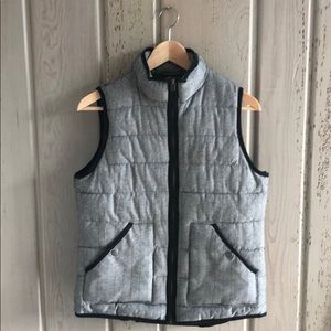 Black and white patterned vest